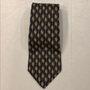 Echo 💯% Silk Yellow & Blue Tie